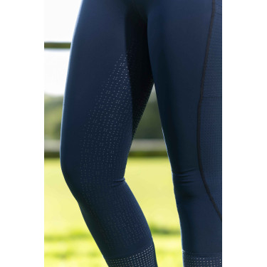 Leggings HKM Juna con fondo intero in silicone Blu scuro