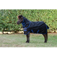Coperta Horseware Amigo Ripstop 900D Plus Petite Turnout 0g Nero / blu classico Coperta Horseware Amigo Ripstop 900D Plus Petite Turnout 0g Nero / blu classico