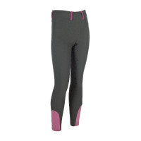 Leggings HKM Pony Dream II con grip in silicone integrale Blu grigio