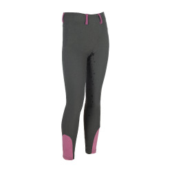 Leggings HKM Pony Dream II con grip in silicone integrale Grigio verde Leggings HKM Pony Dream II con grip in silicone integrale Grigio verde