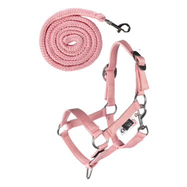 Capezza e lunghina HKM Hobby Horsing Basic Rosa
