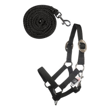 Capezza e lunghina HKM Hobby Horsing Basic Nero Capezza e lunghina HKM Hobby Horsing Basic Nero