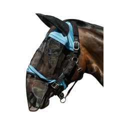 Maschera antimosche HKM Premium protezione delle narici Blu grigio