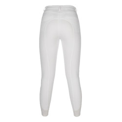Pantaloni HKM Amalfi full seat in silicone Bianco