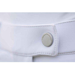 Pantaloni HKM Amalfi full seat in silicone Bianco