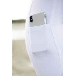 Pantaloni HKM Amalfi full seat in silicone Bianco