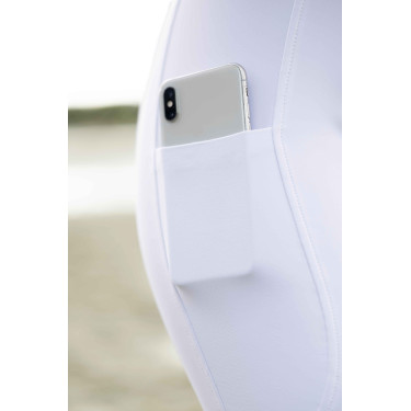 Pantaloni HKM Amalfi full seat in silicone Bianco Pantaloni HKM Amalfi full seat in silicone Bianco