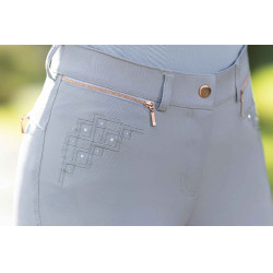 Pantaloni HKM Rosegold Sparkle Style 1/1 in silicone Grigio / oro rosa Pantaloni HKM Rosegold Sparkle Style 1/1 in silicone Grigio / oro rosa