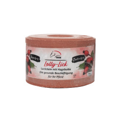 Pietra di sale HKM aromatizzata Lolly Lick Rosa Canina