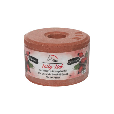 Pietra di sale HKM aromatizzata Lolly Lick Rosa Canina Pietra di sale HKM aromatizzata Lolly Lick Rosa Canina