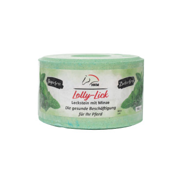 Pietra di sale HKM aromatizzata Lolly Lick Menta