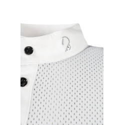 Polo da concorso HKM Amalfi Bianco Polo da concorso HKM Amalfi Bianco