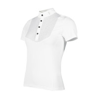 Polo da concorso HKM Amalfi Bianco Polo da concorso HKM Amalfi Bianco