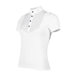 Polo da concorso HKM Amalfi Bianco Polo da concorso HKM Amalfi Bianco