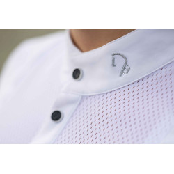 Polo da concorso HKM Amalfi Bianco Polo da concorso HKM Amalfi Bianco