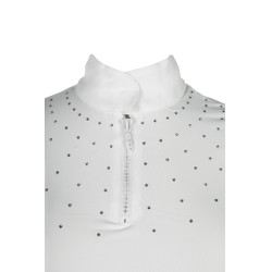 Polo da concorso HKM Skadi maniche corte donna Bianco Polo da concorso HKM Skadi maniche corte donna Bianco