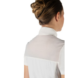 Polo da concorso HKM Skadi maniche corte donna Bianco Polo da concorso HKM Skadi maniche corte donna Bianco