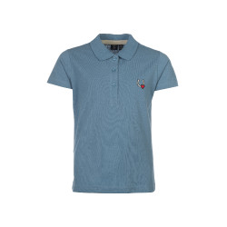 Polo HKM Claire Blu grigio