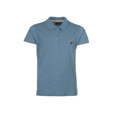 Polo HKM Claire Blu grigio