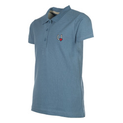 Polo HKM Claire Blu grigio