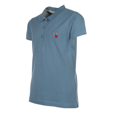 Polo HKM Claire Blu grigio