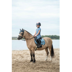 Polo HKM Claire Blu grigio