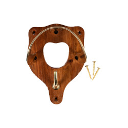 Porta-testiera HKM in legno e ottone