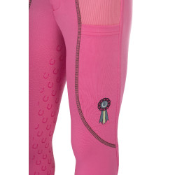 Leggings HKM Claire fondo 1/1 in silicone Rosa Leggings HKM Claire fondo 1/1 in silicone Rosa