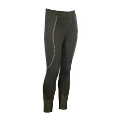 Leggings HKM Claire fondo 1/1 in silicone Grigio verde