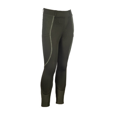 Leggings HKM Claire fondo 1/1 in silicone Grigio verde