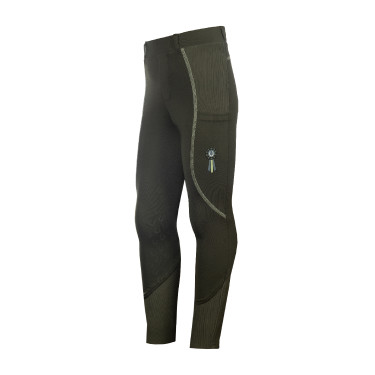 Leggings HKM Claire fondo 1/1 in silicone Grigio verde