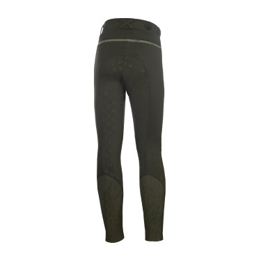 Leggings HKM Claire fondo 1/1 in silicone Grigio verde