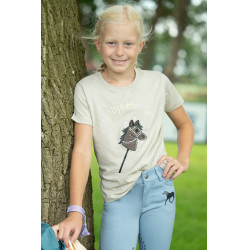 T-Shirt HKM Hobby Horsing Arcobaleno Beige T-Shirt HKM Hobby Horsing Arcobaleno Beige