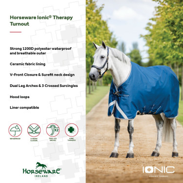 Coperta Horseware Ionic Therapy Turnout 100g Coperta Horseware Ionic Therapy Turnout 100g