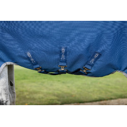 Coperta Horseware Ionic Therapy Turnout 100g Bleu imperial / argent /Marine Blu Coperta Horseware Ionic Therapy Turnout 100g Bleu imperial / argent /Marine Blu