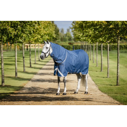 Coperta Horseware Ionic Therapy Turnout 100g Bleu imperial / argent /Marine Blu Coperta Horseware Ionic Therapy Turnout 100g Bleu imperial / argent /Marine Blu