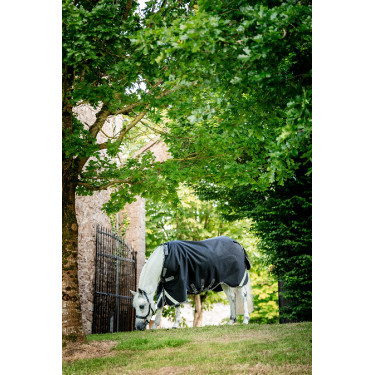 Coperta Horseware Rambo 1680D Turnout 450g VL Nero / temporale / grigio argento Coperta Horseware Rambo 1680D Turnout 450g VL Nero / temporale / grigio argento