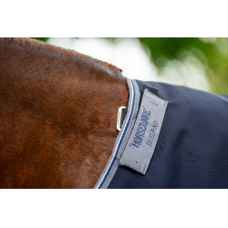 Coperta Horseware Rambo 1680D Turnout 50g Marino / temporale / grigio argento Blu marino
