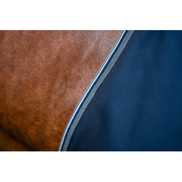 Coperta Horseware Rambo 1680D Turnout 50g Marino / temporale / grigio argento Blu marino