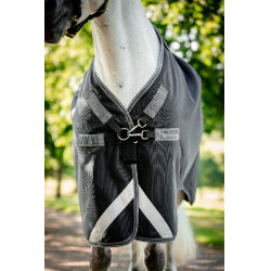 Coperta Horseware Rambo 1680D Turnout 50g Nero / temporale / grigio argento