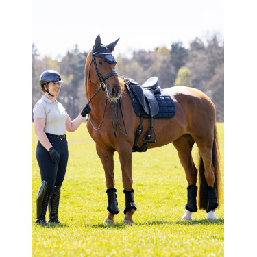 Sottosella da dressage LeMieux Square Self-Cool 3D Marina Blu marino