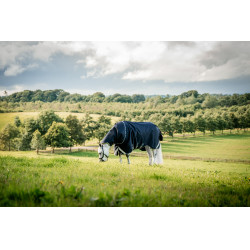 Coperta Horseware Rambo 1680D Turnout Plus 100g Marino / temporale / grigio argento Blu marino Coperta Horseware Rambo 1680D Turnout Plus 100g Marino / temporale / grigio argento Blu marino
