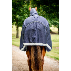 Coperta Horseware Rambo Duo Ripstop Plus Turnout Bundle (100g + 100g + 200g) Marino / temporale / grigio argento Blu marino