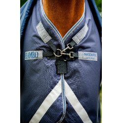 Coperta Horseware Rambo Duo Ripstop Plus Turnout Bundle (100g + 100g + 200g) Marino / temporale / grigio argento Blu marino