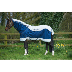 Coperta Horseware Rambo Summer Series V-Front Marina / grigio Blu Coperta Horseware Rambo Summer Series V-Front Marina / grigio Blu