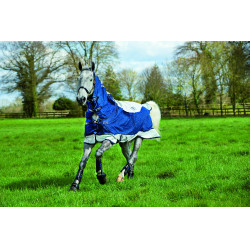 Coperta Horseware Rambo Summer Series V-Front Marina / grigio Blu Coperta Horseware Rambo Summer Series V-Front Marina / grigio Blu