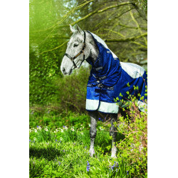 Coperta Horseware Rambo Summer Series V-Front Marina / grigio Blu Coperta Horseware Rambo Summer Series V-Front Marina / grigio Blu