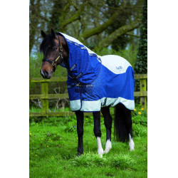 Coperta Horseware Rambo Summer Series V-Front Marina / grigio Blu Coperta Horseware Rambo Summer Series V-Front Marina / grigio Blu