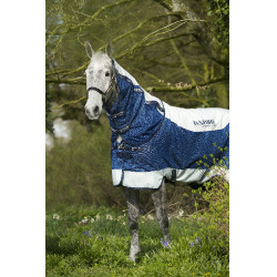 Coperta Horseware Rambo Summer Series V-Front Marina / grigio Blu Coperta Horseware Rambo Summer Series V-Front Marina / grigio Blu
