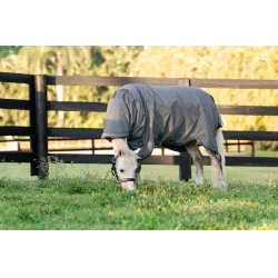 Coperta Horseware Rhino Hexstop Plus Pony Turnout 250g VL Grigio / indaco / blu navy